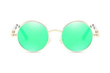 Load image into Gallery viewer, Luxury Popular Retro  Gothic Steampunk Polarized Men and  Women Brand Designer Vintage Round High Quality Metal Frame Sunglasses With UV400 Protection
