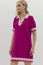 Load image into Gallery viewer, Trendy Contrast Short Sleeve Mini Dress Soft &amp; Comfortable Casual Dress for Women
