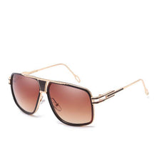 Load image into Gallery viewer, Modern Classic Oversized Men Sunglasses Luxury Brand New Glasses Square With High Quality Metal Frame and Polarized Mirror Glasses  Oculos de sol With  UV400 Prodection for Sun
