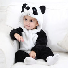 Load image into Gallery viewer, Cartoon Flannel Baby Rompers - # BAAA21110013
