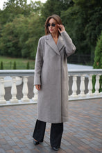 Load image into Gallery viewer, Classic Wool Blend Coat in Grey
