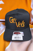 Load image into Gallery viewer, SC - Go Vols Black Canvas Embroidered Hat

