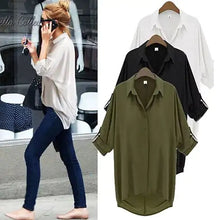 Load image into Gallery viewer, Chill With Me Chiffon Shirt - # WOAA21510016-PRG
