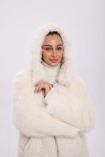 Load image into Gallery viewer, ⇆ Reversible Hooded Wool Blend Jacket
