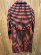 Load image into Gallery viewer, Veno Giovanni CB-8 Rust Houndstooth  Double breasted 100% Wool Overcoat/Topcoat
