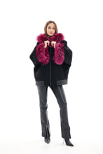 Load image into Gallery viewer, Saga®Furs Silver Fox Cashmere Blend Coat
