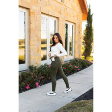 Load image into Gallery viewer, Oakley - Olive Green Full-Length Leggings w/ Pockets
