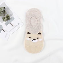 Load image into Gallery viewer, 5 Pairs Cute Animal Spring Women Cotton Boat Socks Set Korean Style Funny Cat Dog Panda Low Cut Ankle Short Socks
