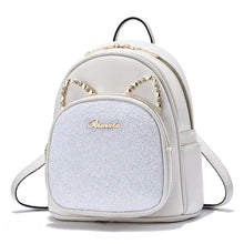 Load image into Gallery viewer, Large-Capacity Fashion All-Match Backpack New PU Leather Business Backpacks For Ladies And Girls Fashion Designer Teenage Girls Student School Bags
