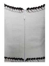 Load image into Gallery viewer, Coco White Boucle Tweed V Waist Mini Dress
