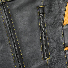 Load image into Gallery viewer, Tactical Emerald Men’s Motorcycle Leather Vest
