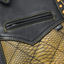 Load image into Gallery viewer, Kingsnake Men’s Motorcycle Leather Vest
