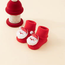 Load image into Gallery viewer, Baby Socks Christmas Newborn For Baby Boys/Girls Christmas Floor Socks Anti-Slip Baby Step Socks For Baby Kids
