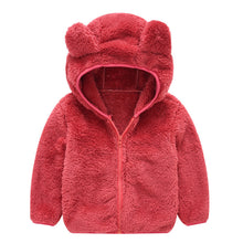 Load image into Gallery viewer, Modern Winter Fleece Children's Sweater Boys and Girls Hoodie Jacket Warm Baby Coat  With Bear Ears
