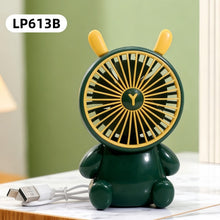 Load image into Gallery viewer, Creative Cartoon Bear Desktop Mini Fans Big Wind Desktop Portable USB Charging Handheld Fan Portable Air Conditioning Handheld Cooling Fan Charging Usb Fan Portable Handheld Fan

