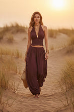 Load image into Gallery viewer, Women's Sleeveless Backless Halter Top &amp; Wide-Leg Pants Set
