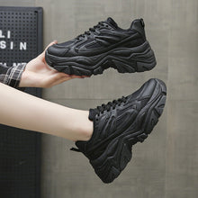 Load image into Gallery viewer, Thick-Bottom Breathable White Shoes for Women — Stylish &amp; Cushioned
