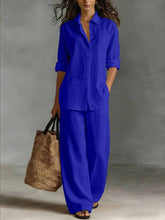 Load image into Gallery viewer, Women's Bohemian Top &amp; Pants Set – Resort Lounge Co-ord
