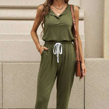 Load image into Gallery viewer, Women’s Off‑Shoulder Button Top &amp; Pocket Pants Set
