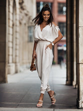 Load image into Gallery viewer, Women's Hollow-Out Knitted Top &amp; Linen Pants Two-Piece Set
