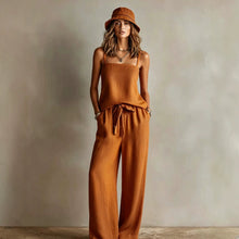 Load image into Gallery viewer, Women's Spaghetti Strap Cami Top &amp; Wide-Leg Pants Two-Piece Set
