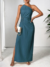 Load image into Gallery viewer, One Shoulder Sleeveless Maxi Dress Elegant &amp; Sophisticated Evening Wear Women Luxury Party Dress
