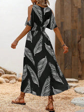 Load image into Gallery viewer, Women’s Off-Shoulder Cross V-Neck Maxi Dress
