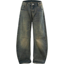 Load image into Gallery viewer, Versatile High-Street Mens Straight-Leg Denim Jeans
