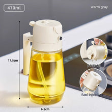 Load image into Gallery viewer, 470ML Olive Oil Sprayer Dispenser For Cooking BBQ 2 In 1 Glass Oil Vinegar Soy Sauce Spray Kitchen Oil Bottle For Air Fryer
