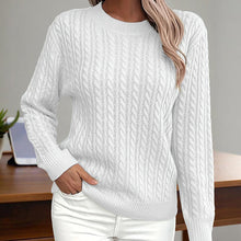 Load image into Gallery viewer, Women’s Textured Crew‑Neck Pullover Top
