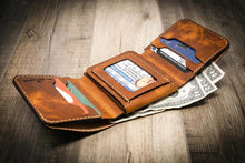 Load image into Gallery viewer, Badge Trifold Wallet - Chestnut Brown
