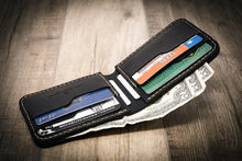 Load image into Gallery viewer, Western Bifold Wallet -  Black
