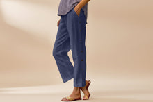 Load image into Gallery viewer, Cropped Pants With Decorative Buttons Along the Side Seams
