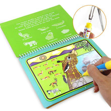 Load image into Gallery viewer, Reusable Magic Water Drawing Book With Pen Coloring Painting Book Drawing Board Juguetes Education Learning Toys for Children
