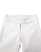 Load image into Gallery viewer, Dolce &amp; Gabbana White Polyurethane High Waist Tapered Pants
