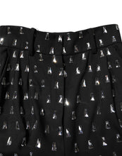 Load image into Gallery viewer, Dolce &amp; Gabbana Black Crystal Embellished Wide Leg Pants
