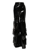 Load image into Gallery viewer, Dolce &amp; Gabbana Black High Waist Cargo Bootcut Pants
