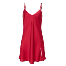 Load image into Gallery viewer, Silky Elegant Night Dress Slips Multicolors - Short

