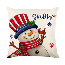Load image into Gallery viewer, Christmas Decorations Pillow Covers Sofa Square Throw Pillow Cases Stamping Snowflake Waist Cushion Cover Home Bed Decor
