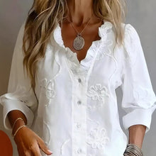 Load image into Gallery viewer, Women's Lace Print  Blouse
