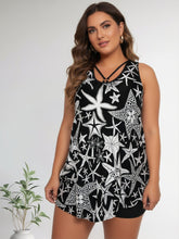 Load image into Gallery viewer, Women's High-Neck Tankini Set with Bikini Bottoms – Plus Size
