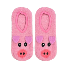 Load image into Gallery viewer, Fuzzy Pig Non-Skid Slipper
