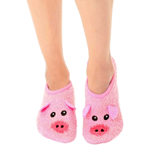 Load image into Gallery viewer, Fuzzy Pig Non-Skid Slipper
