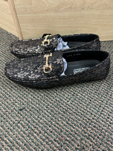 Load image into Gallery viewer, Terroni Italian Design Gold Saints Print Design Men's Slip-on Dress/Driver Shoes 8.5-13

