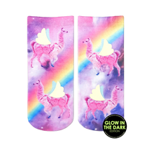 Load image into Gallery viewer, Rainbow Llamas Glow
