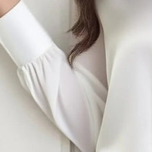 Load image into Gallery viewer, Women's Ribbon Detail Blouse, Lightweight Business Casual Shirt
