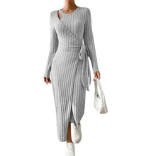 Load image into Gallery viewer, European &amp; Egyptian Solid Sleeve Long Dress
