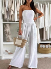 Load image into Gallery viewer, Smocked Tube : Wide-Leg Jumpsuit
