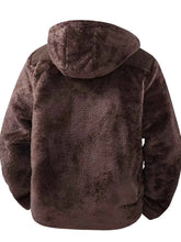 Load image into Gallery viewer, Men's Zip Up Fleece Hooded Jacket
