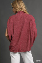 Load image into Gallery viewer, Umgee Textured Mock Neck Relaxed Top
